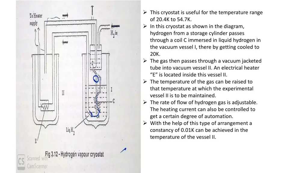 this cryostat is useful for the temperature range