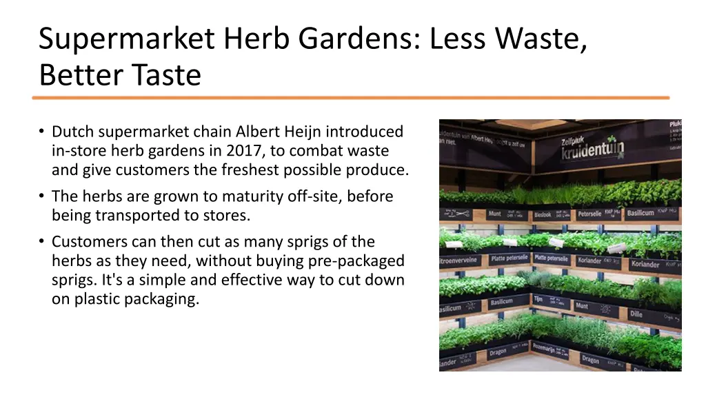 supermarket herb gardens less waste better taste