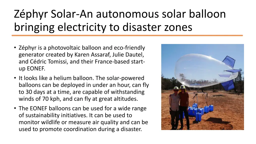 z phyr solar an autonomous solar balloon bringing