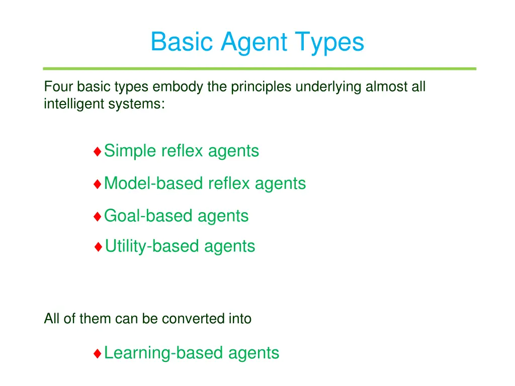 basic agent types