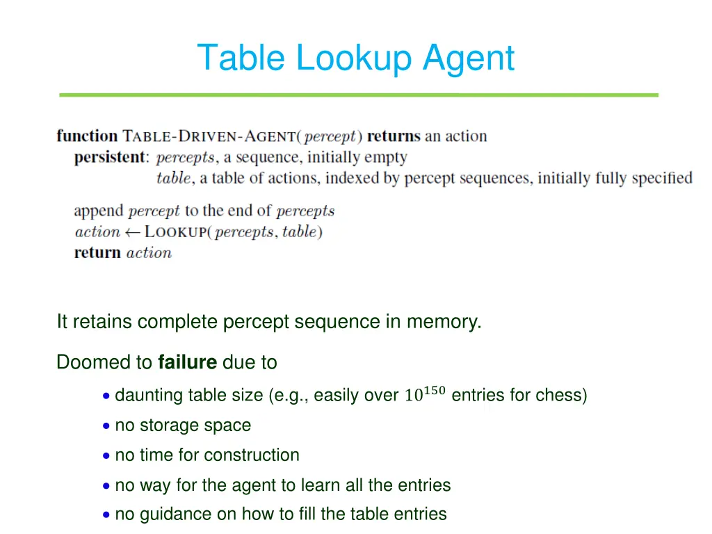 table lookup agent