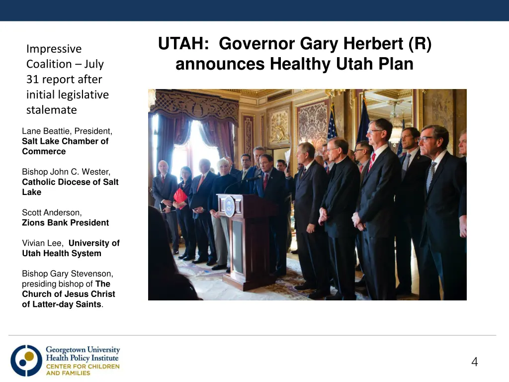 utah governor gary herbert r announces healthy