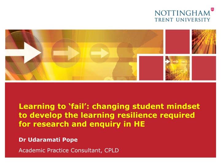 learning to fail changing student mindset