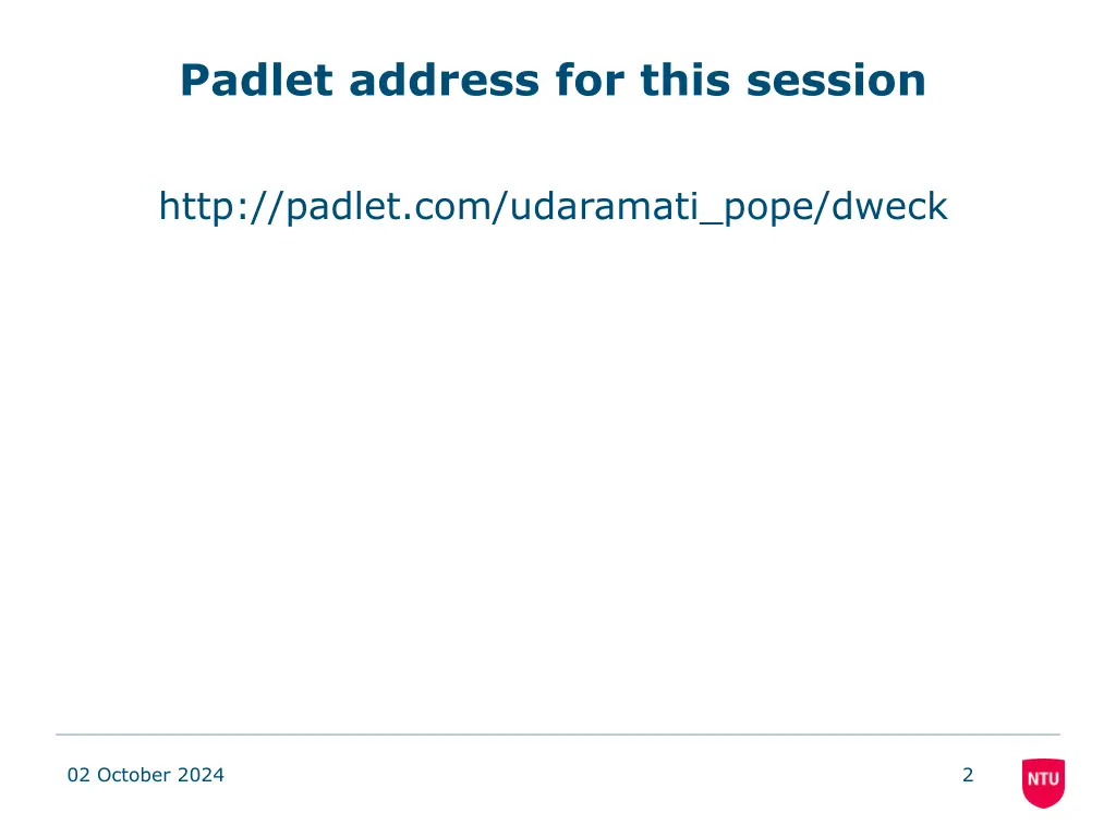 padlet address for this session