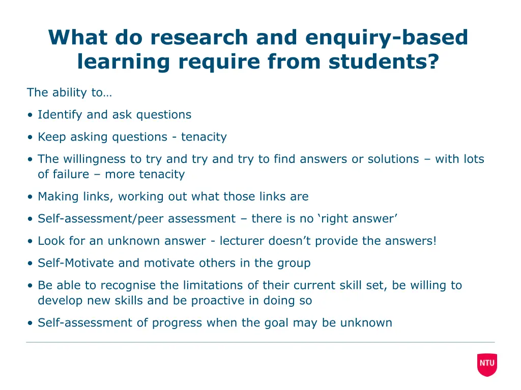 what do research and enquiry based learning