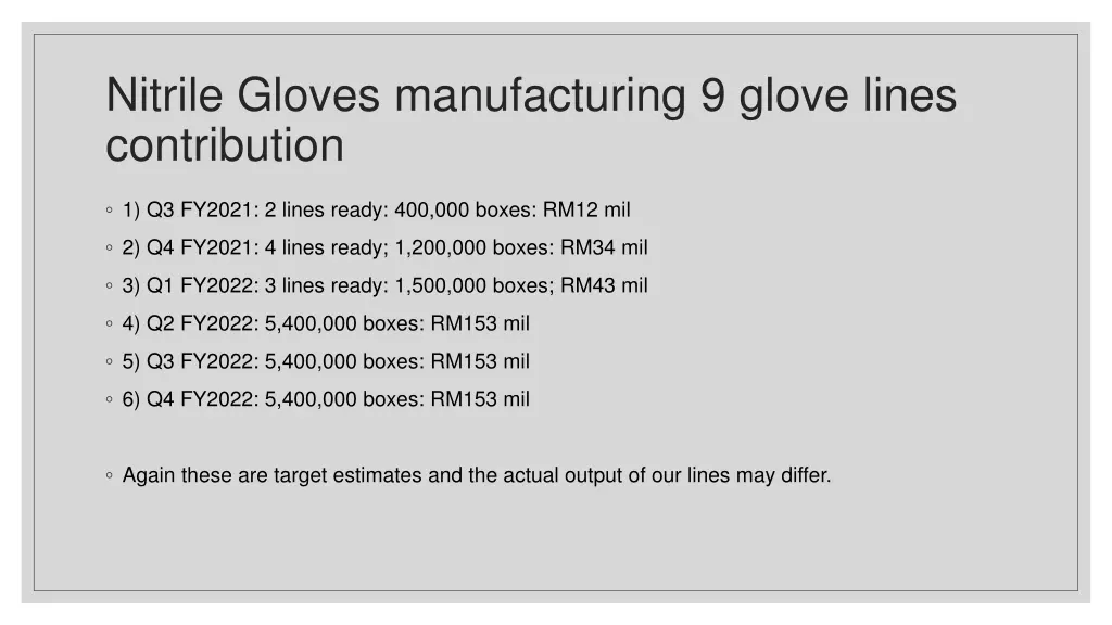 nitrile gloves manufacturing 9 glove lines