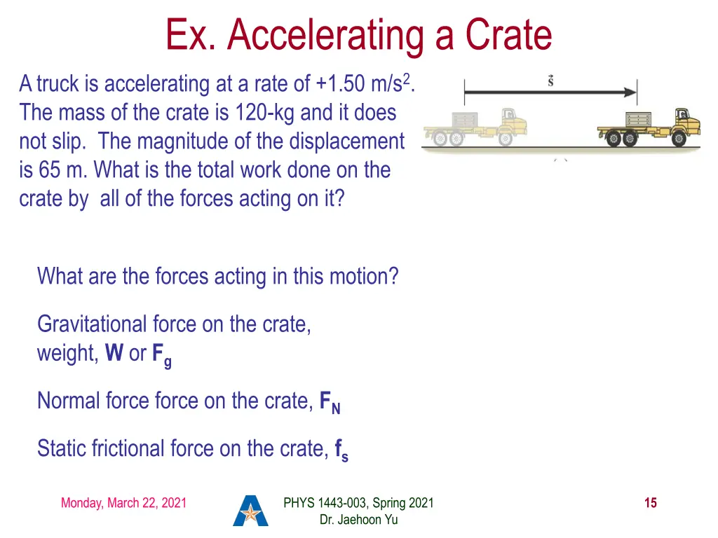 ex accelerating a crate