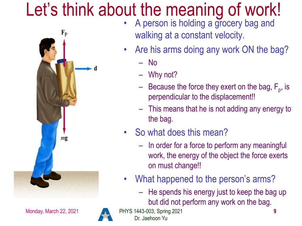 let s think about the meaning of work a person