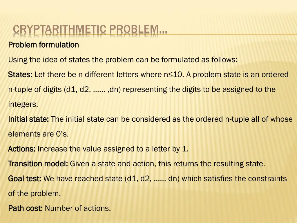 cryptarithmetic problem 1