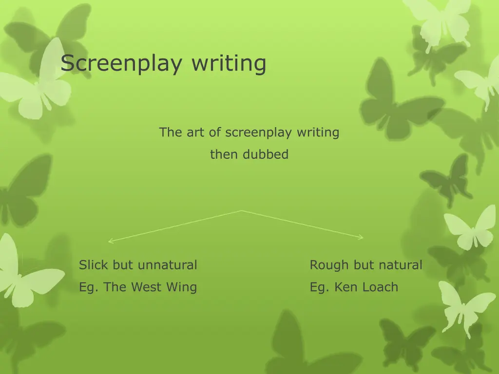 screenplay writing