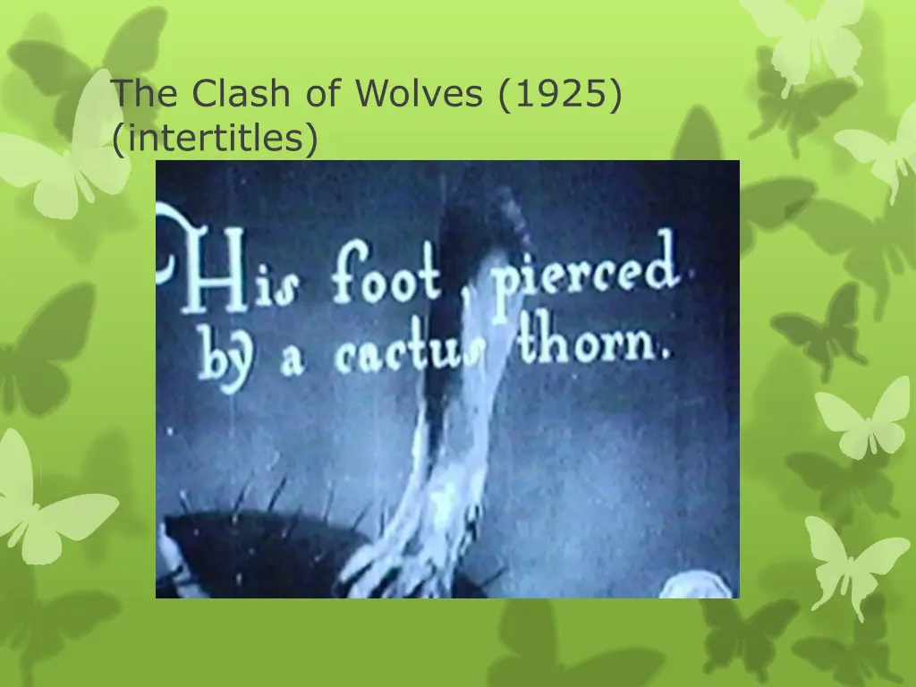 the clash of wolves 1925 intertitles