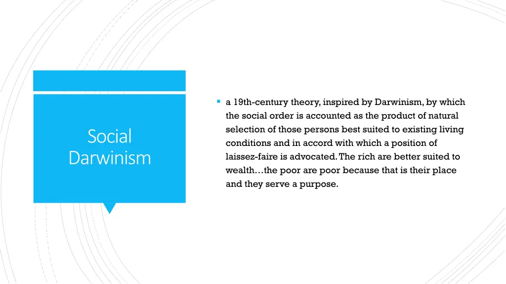 a 19th century theory inspired by darwinism