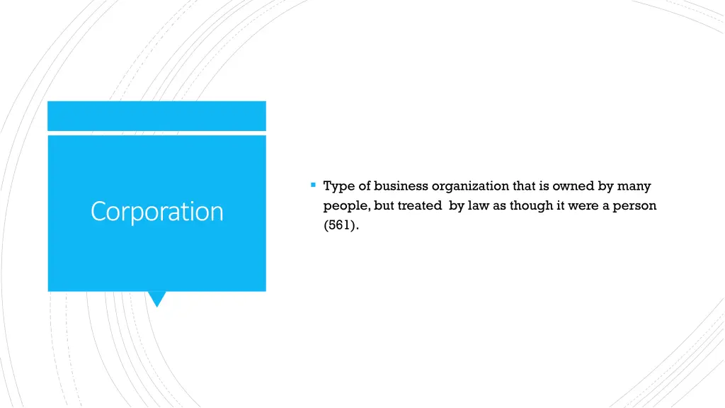 type of business organization that is owned