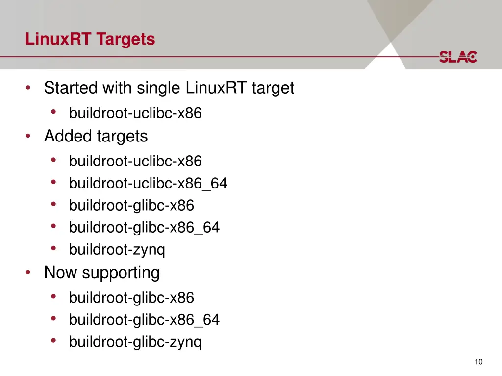 linuxrt targets