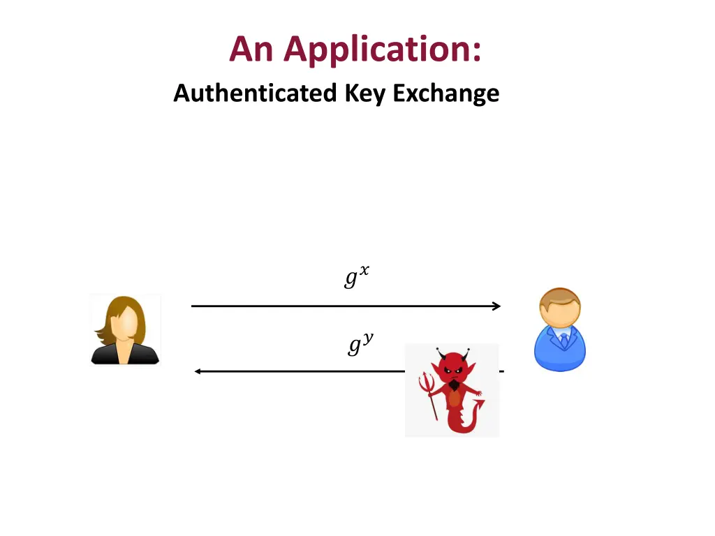 an application authenticated key exchange