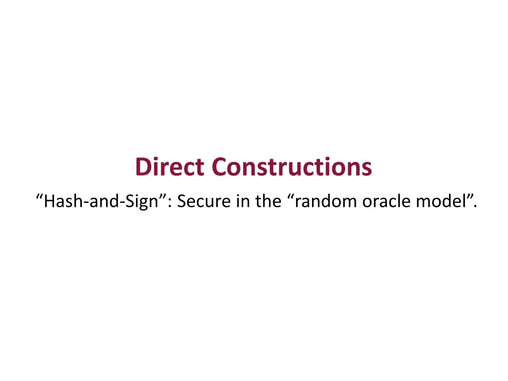 direct constructions hash and sign secure