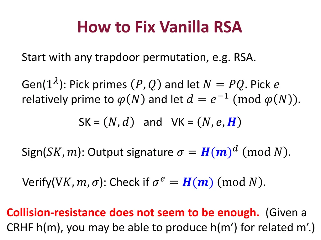 how to fix vanilla rsa 3