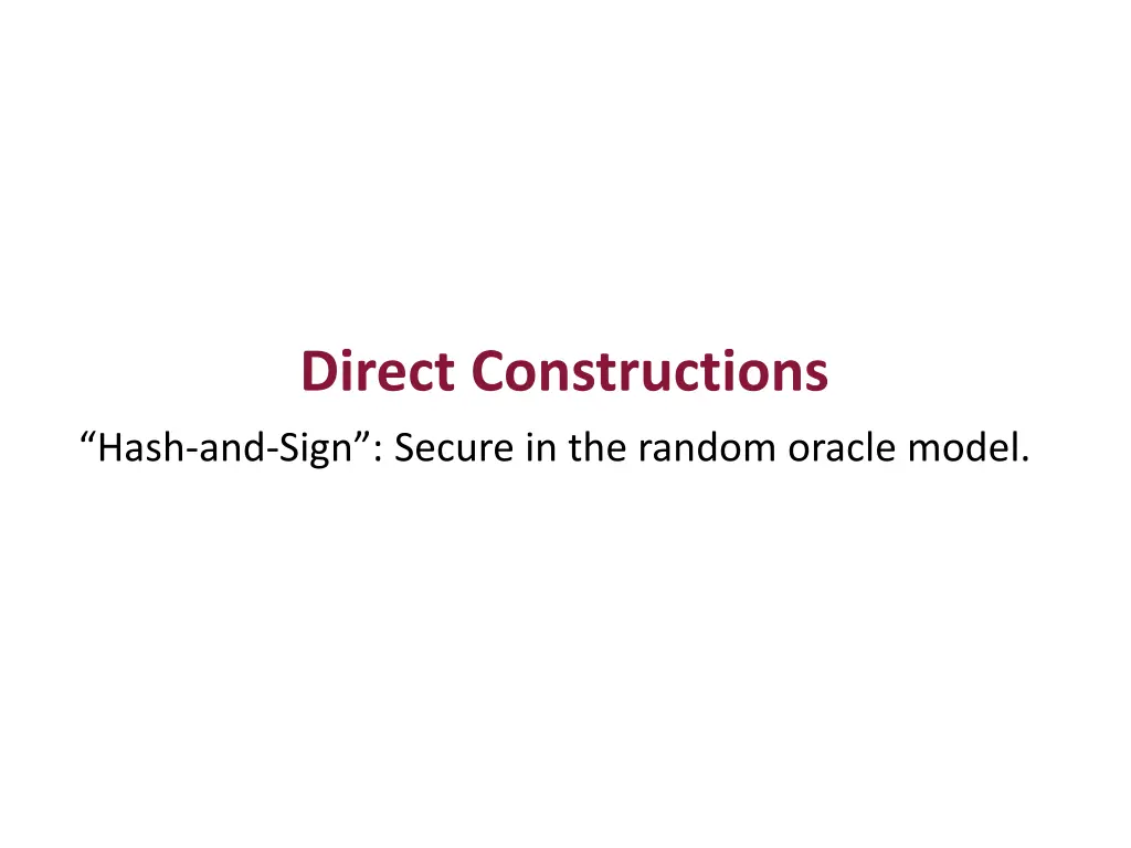 direct constructions hash and sign secure