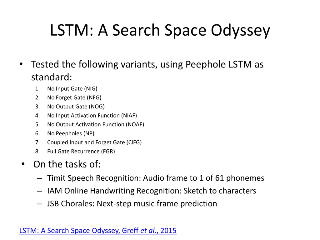 lstm a search space odyssey