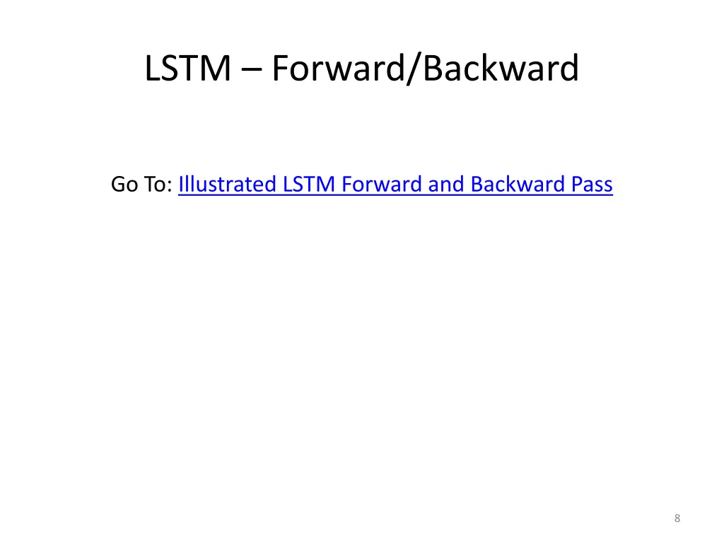 lstm forward backward