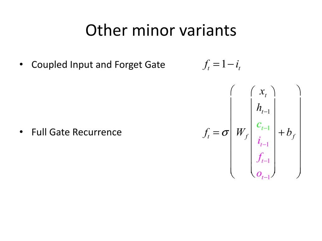 other minor variants