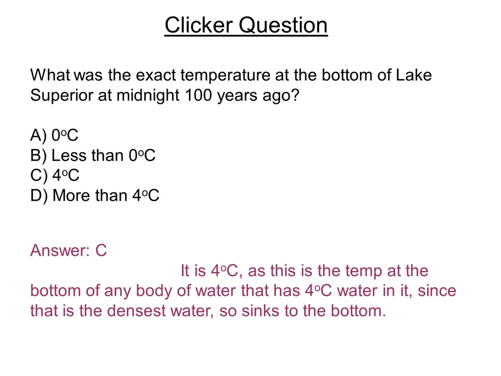 clicker question