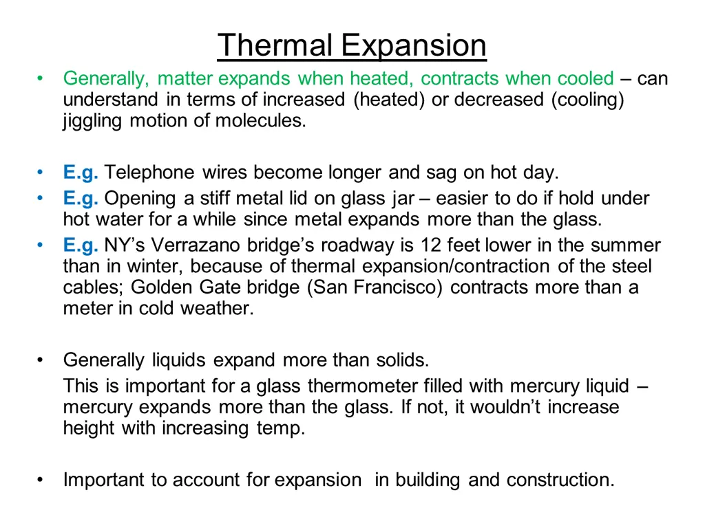 thermal expansion