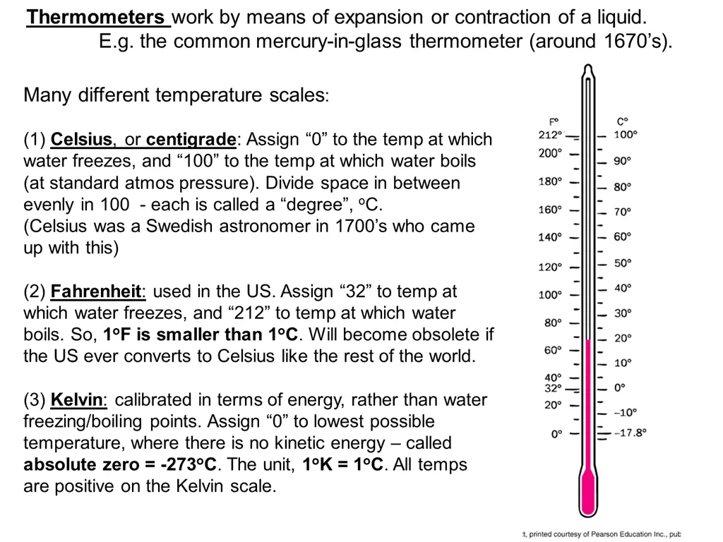 thermometers work by means of expansion