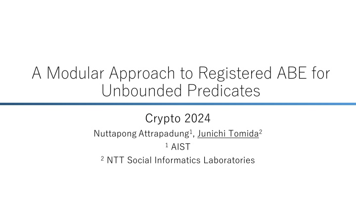 a modular approach to registered