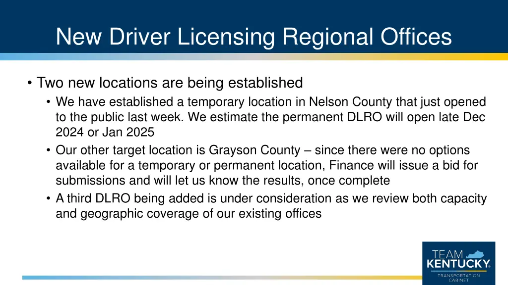 new driver licensing regional offices