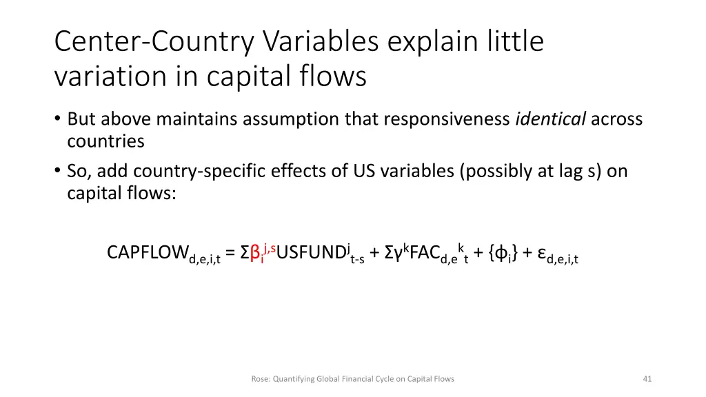 center country variables explain little variation