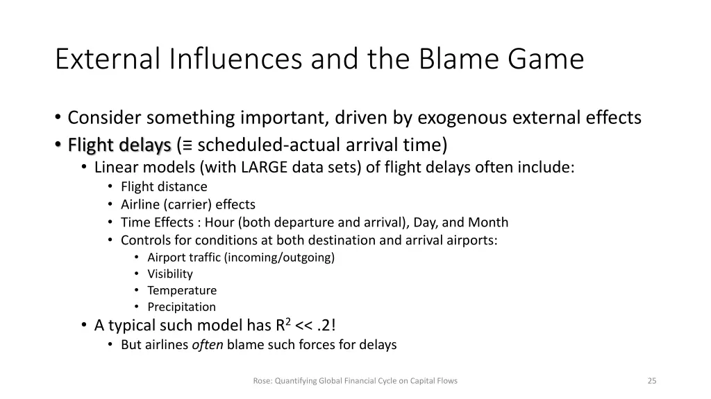 external influences and the blame game