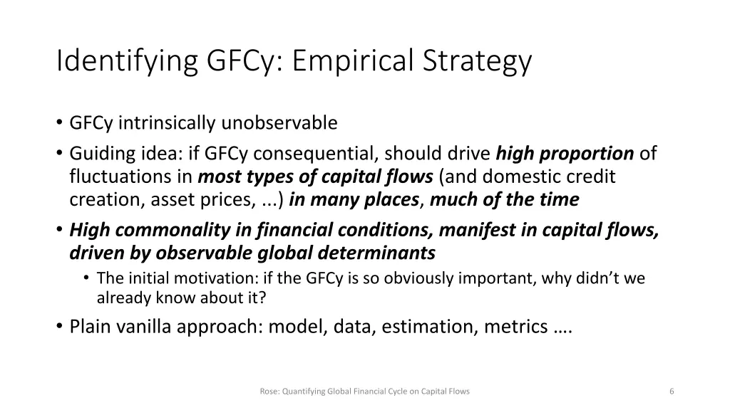 identifying gfcy empirical strategy