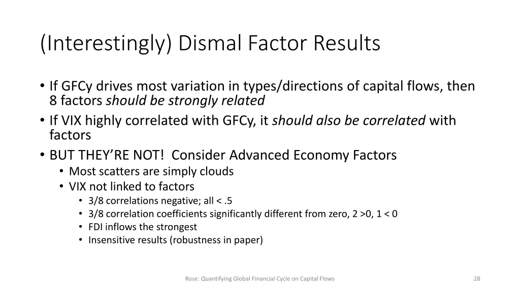 interestingly dismal factor results