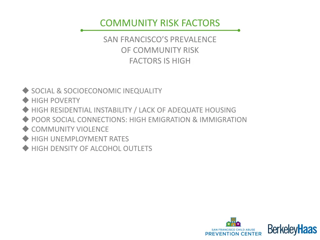 community risk factors