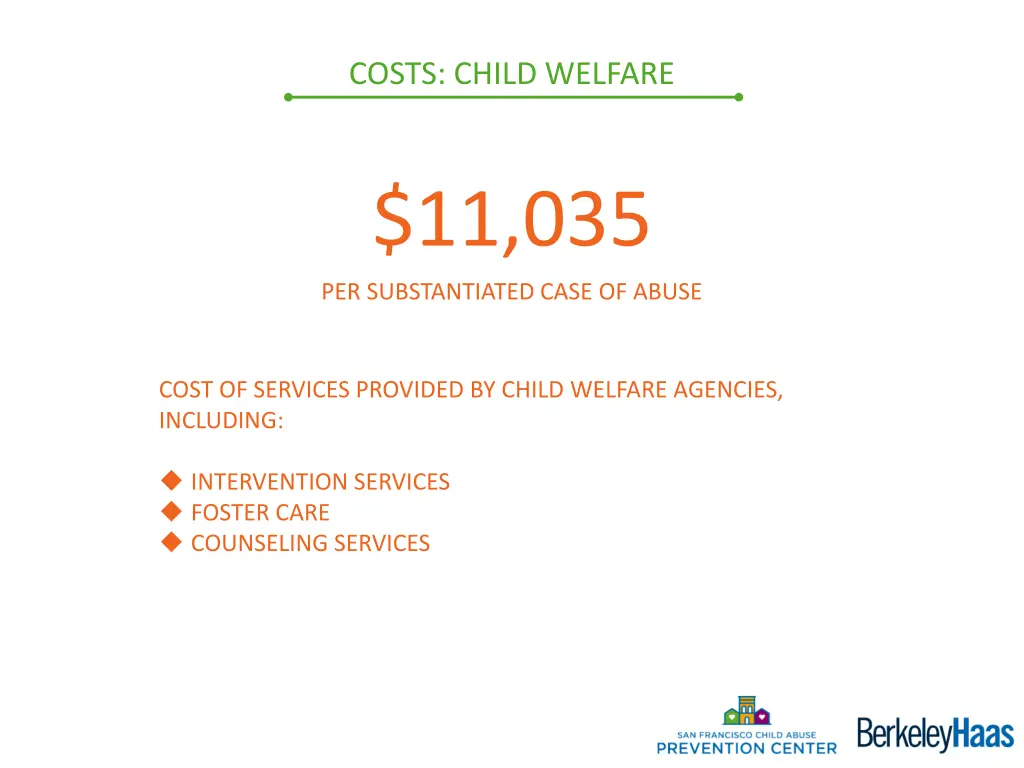 costs child welfare