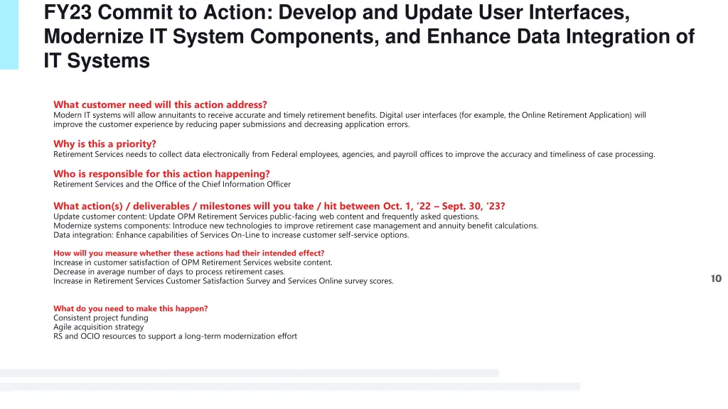 fy23 commit to action develop and update user