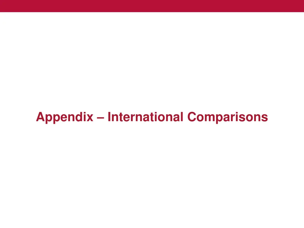 appendix international comparisons