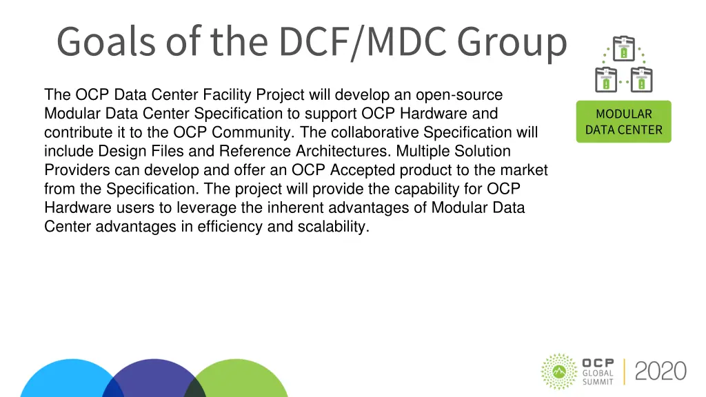 goals of the dcf mdc group