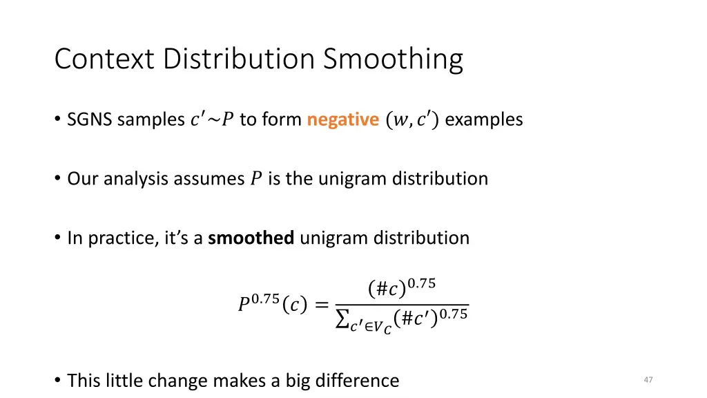 context distribution smoothing 1