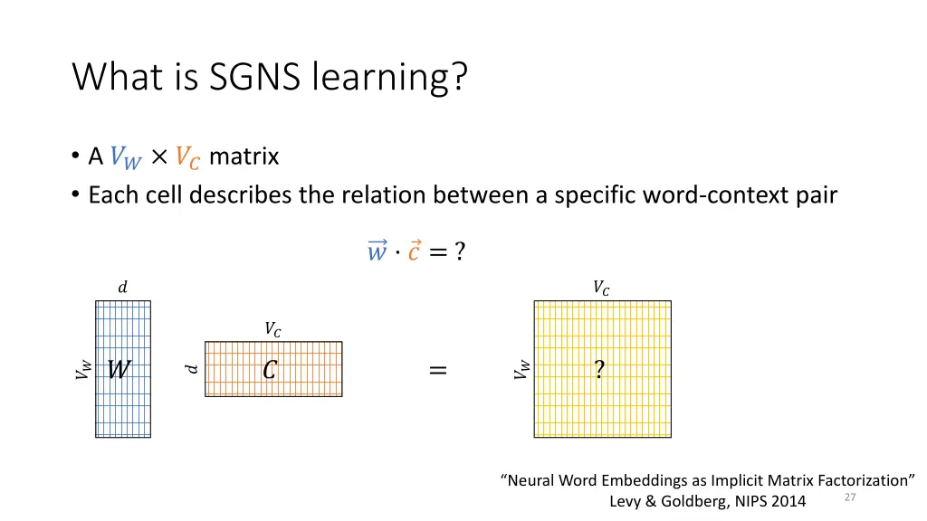 what is sgns learning 3