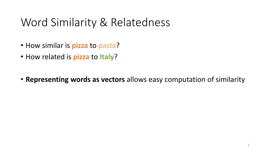 word similarity relatedness