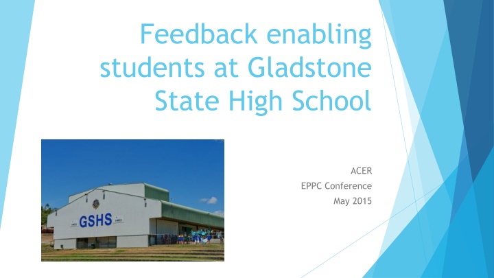 feedback enabling students at gladstone state