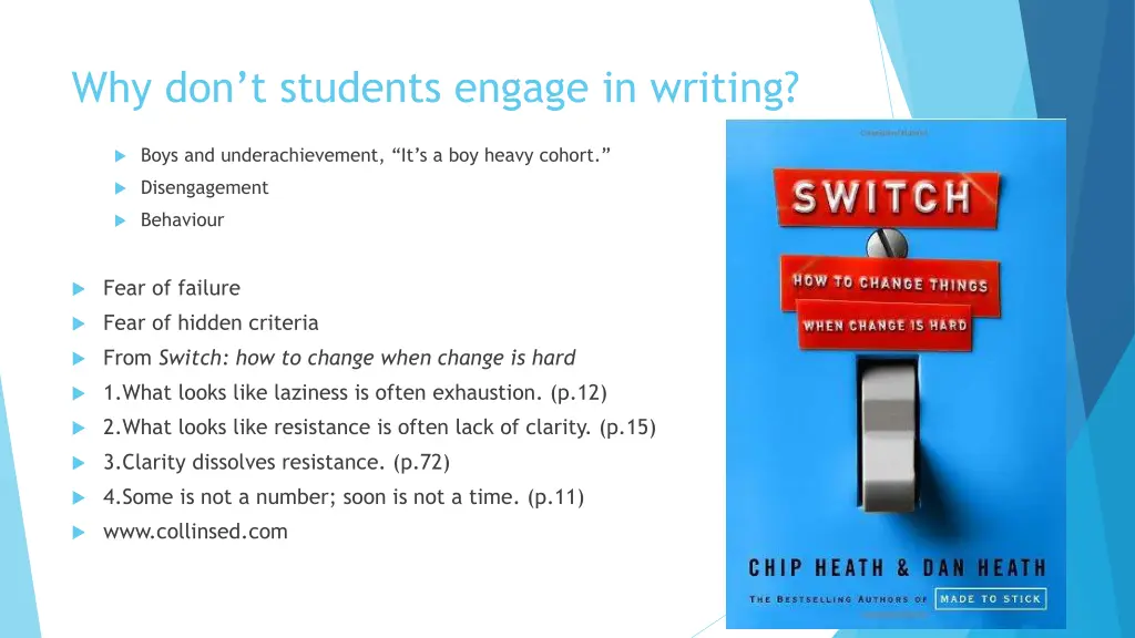 why don t students engage in writing