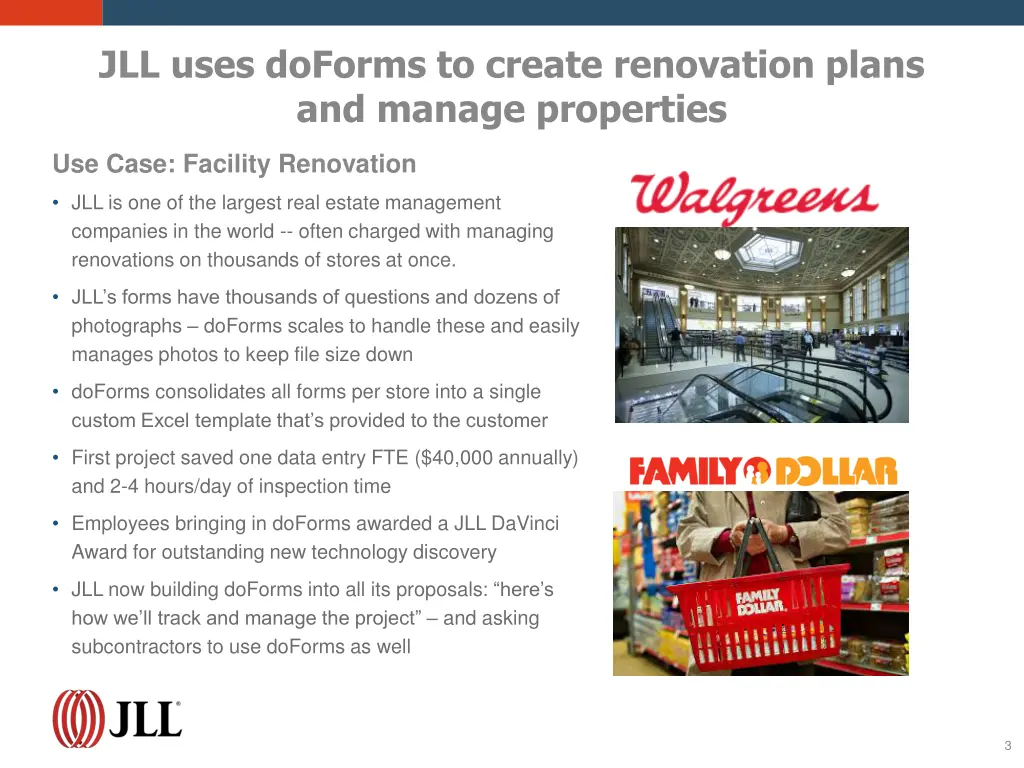 jll uses doforms to create renovation plans