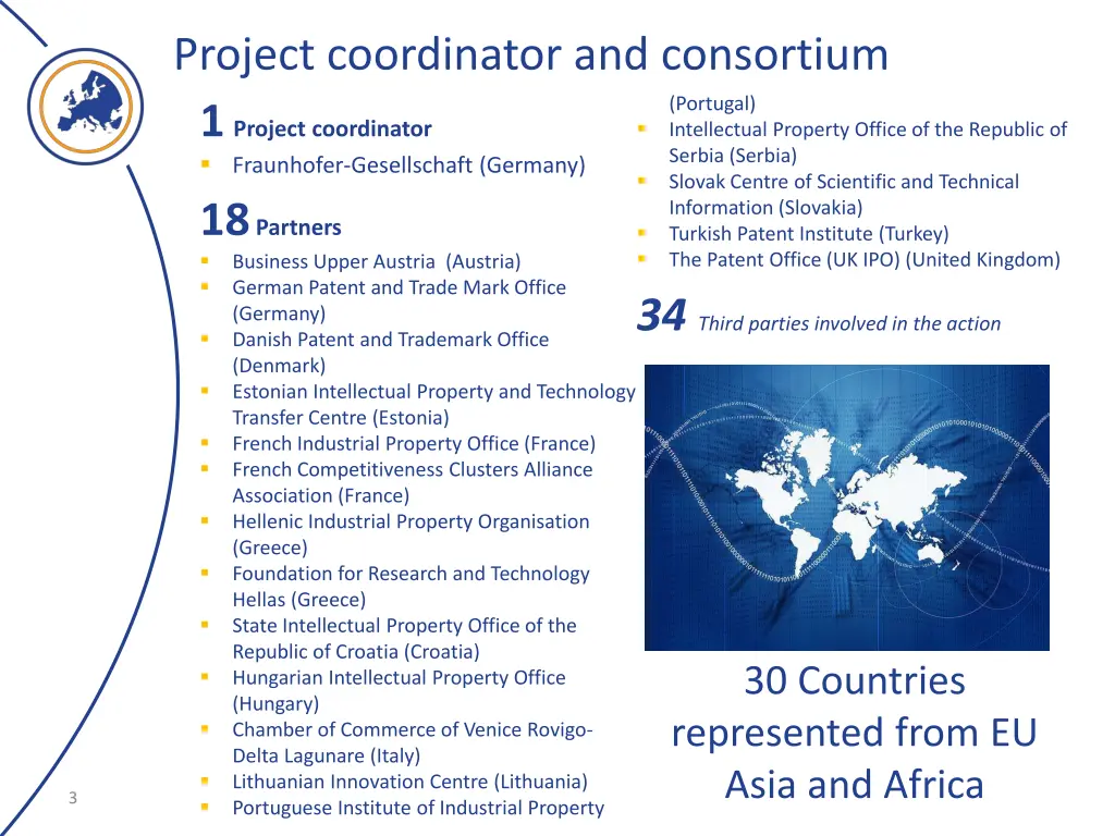 project coordinator and consortium 1 project