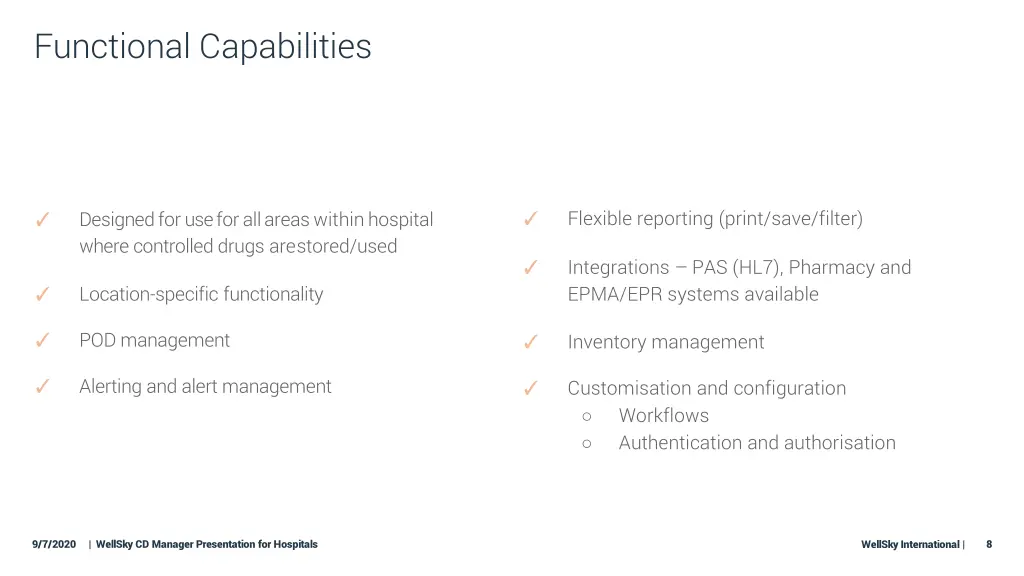 functional capabilities