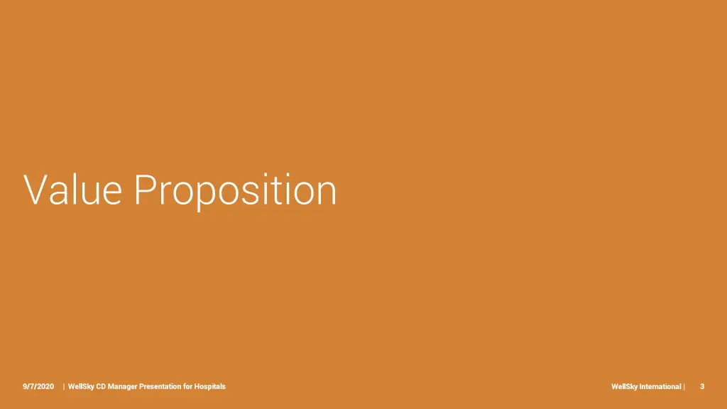 value proposition