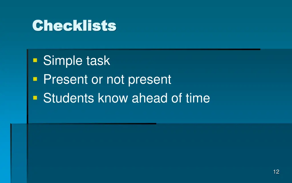 checklists checklists