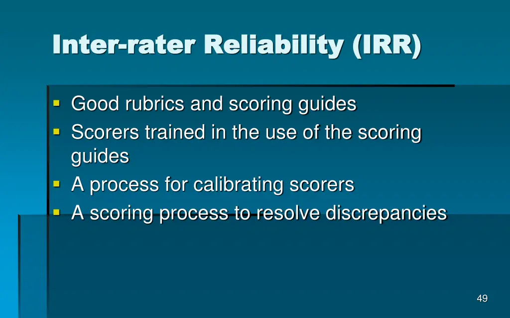 inter inter rater reliability irr rater 1